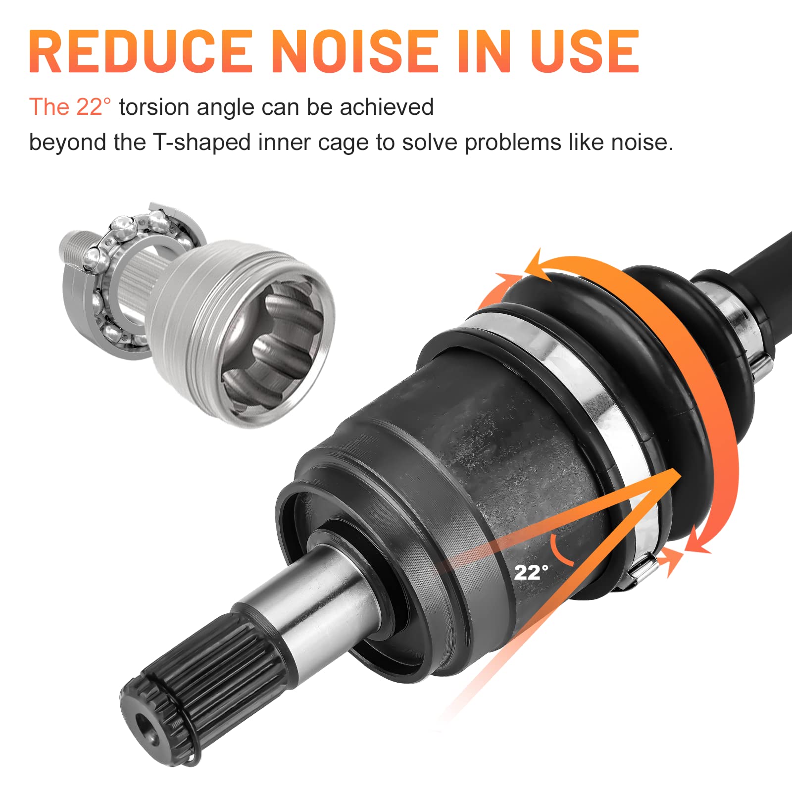 Honda Trx 300 Cv Axle Cardan Avant Honda TRX Fourtrax 300 (1993 - 2000)  Moose Racing - Pièce Cv Axle Grease