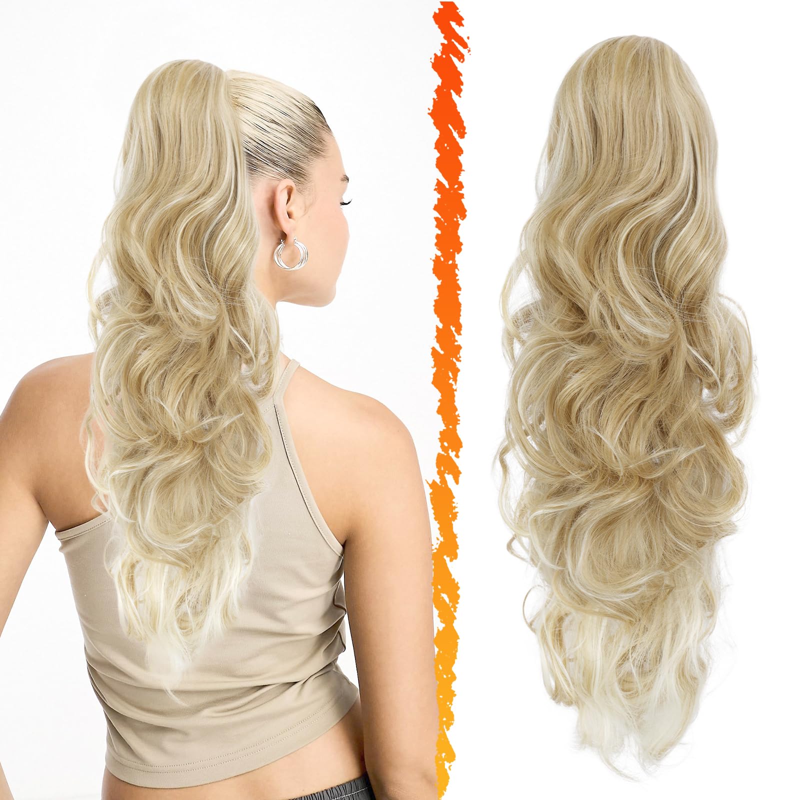 BARSDAR Blonde Ponytail Extension