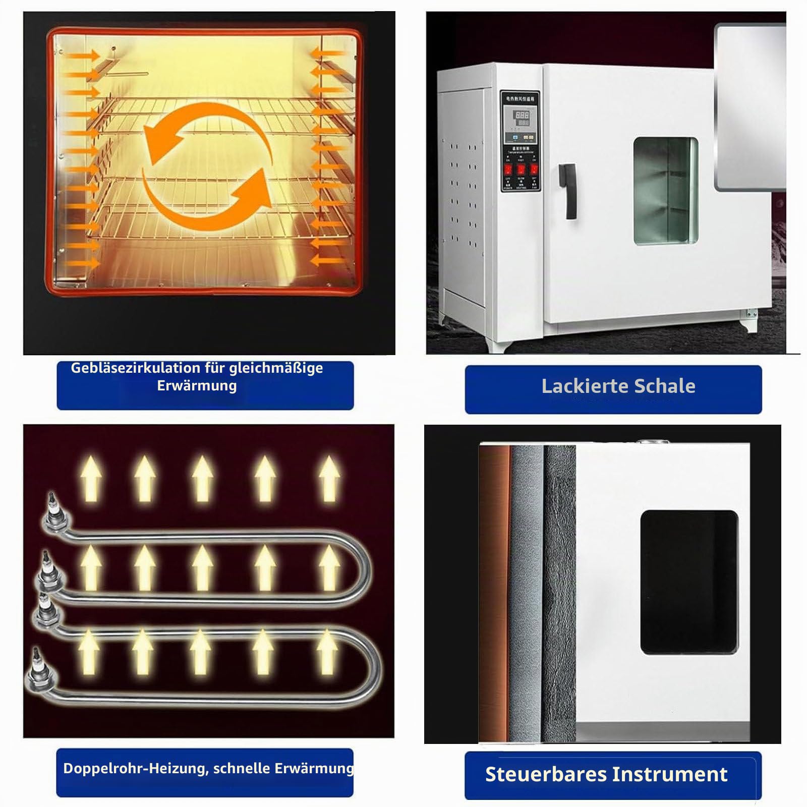 Konstanttemperatur-Trockenschrank für Labor und Industrie, 220 V/RT +50–300 °C, Labor-Trockenschrank, 15 l, 42 l, 70 l, 136 l, Umluft Konvektions-Labor-Trockenschrank 15L