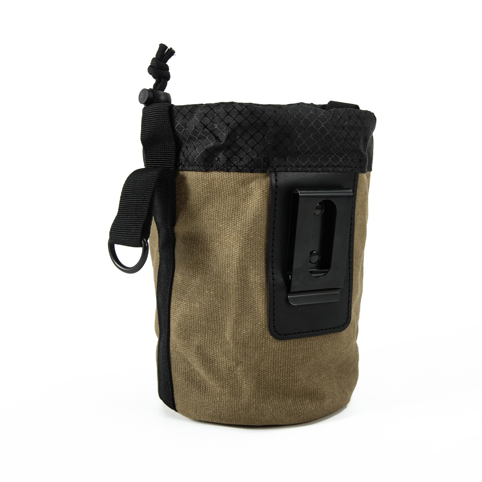 Tool Pouch for Screws and Nails,Wear Resistant Small tools Storage Bag with Metal Belt Clip Attachment For Builders Electrician's Hammer Frame And Nail Bag Organizer 13 x 19.5cm(Army Green) - Image 3