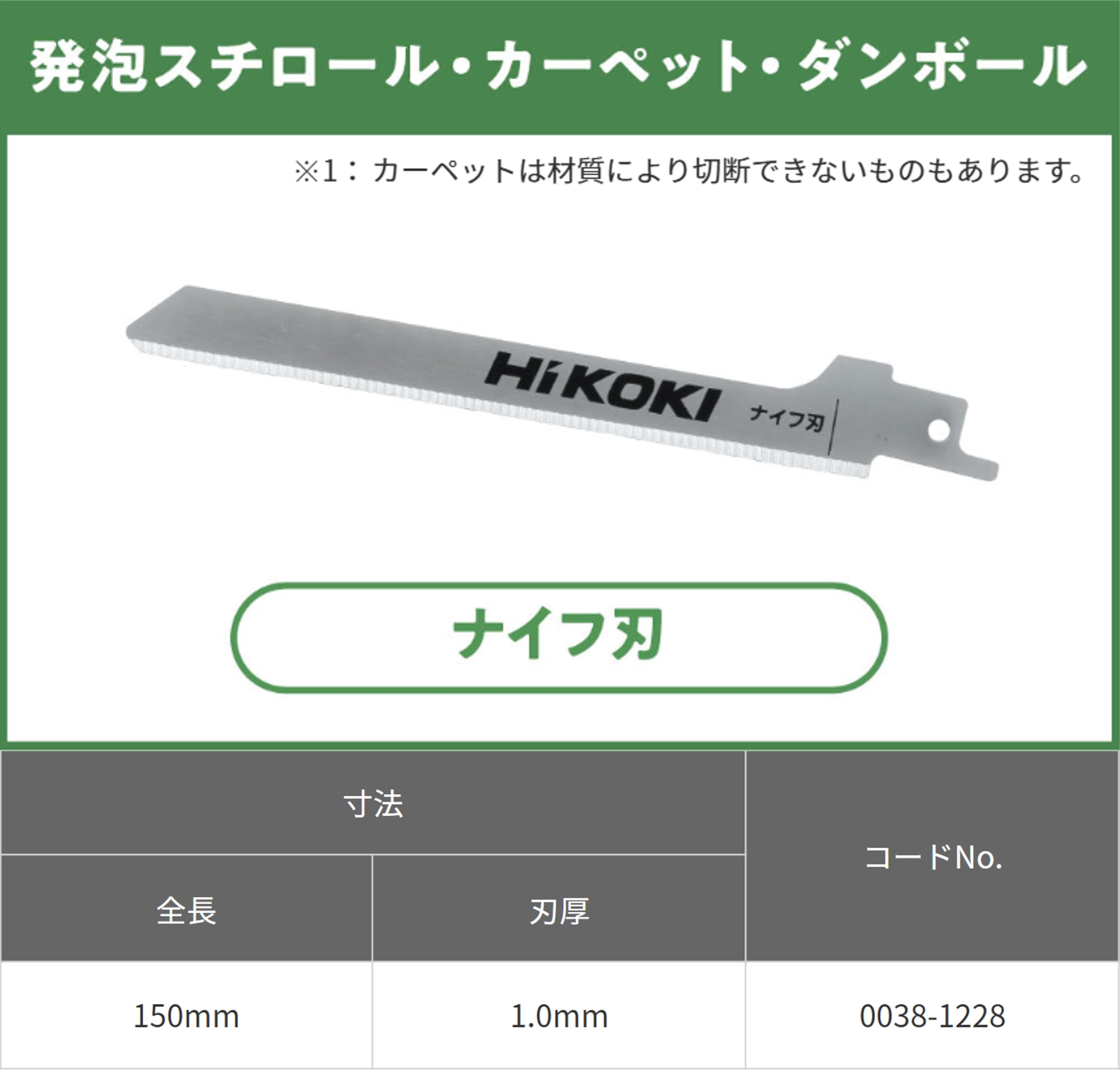 Amazon.co.jp: HiKOKI(ハイコーキ) セーバソー ブレード 1枚入 ナイフ