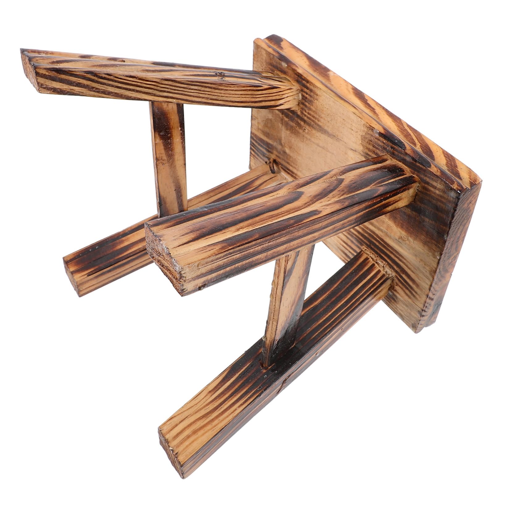 STOBAZA de Madera Pequeño Multifuncional con Redondeados Seguro y Cómodo para Hogar Dormitorio y Baño Banco bajo Sólido para Asiento y Reposapiés Versátil
