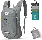 SKYSPER Sac à dos de randonnée pliable - 10L Petit sac à dos léger de voyage respirant pour hommes femmes