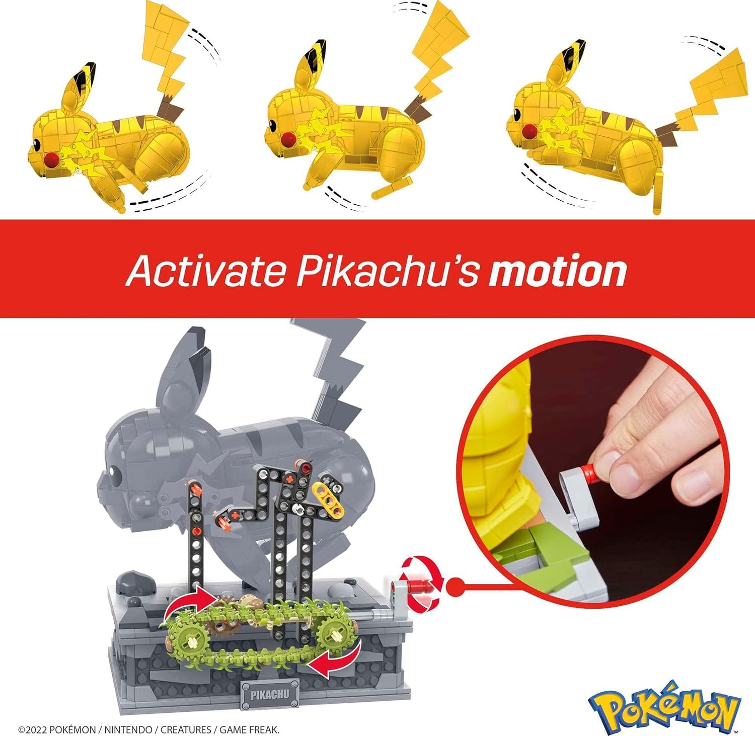 MEGA Pokémon Action Figure, Motion Pikachu Pokemon - Image 4