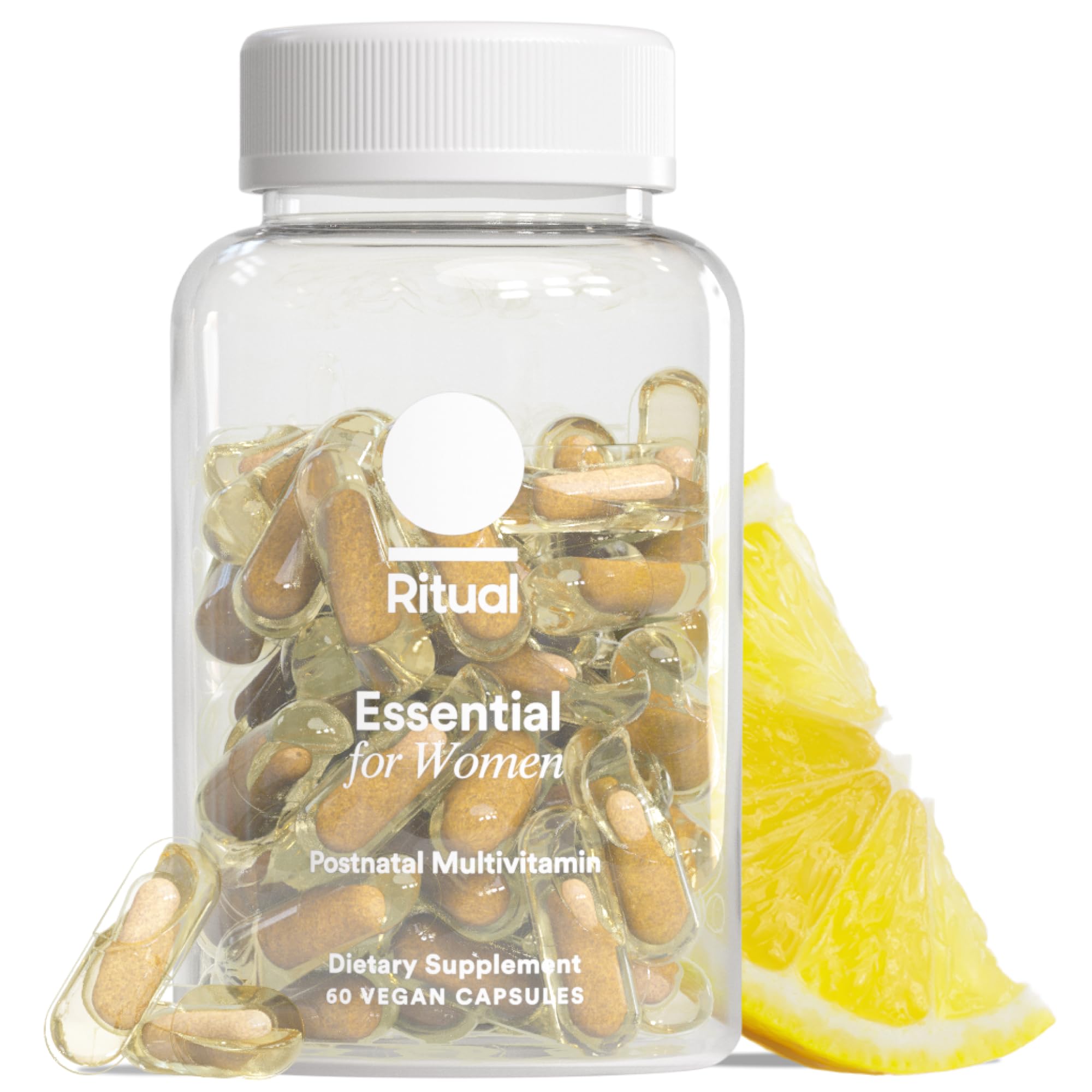 Ritual Essential for Women Postnatal Multivitamin - Postpartum Vitamin - Omega-3 DHA & Choline for Lactation Support, Vitamin A, C, D3 & Zinc for Immune Function Support*, B12, Iodine, Biotin, 30 Day
