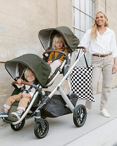 Miniatura 5 de ALVABABY Paquete de 2 pañales grandes de tela para colgar en seco y húmedo con bolsillos dobles con cremallera de 25 x 18 pulgadas, bolsa de