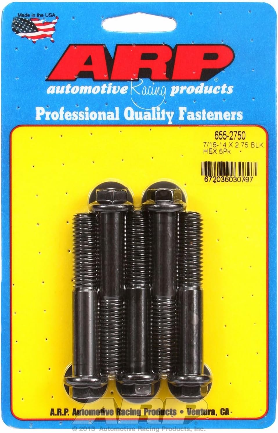 ARP (655-2750) Oxide Bolt, Black