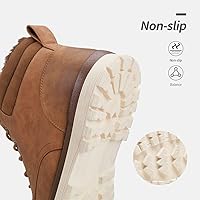 Vista 5 de Vostey Botas de senderismo impermeables para hombre, botas chukka casuales para hombres