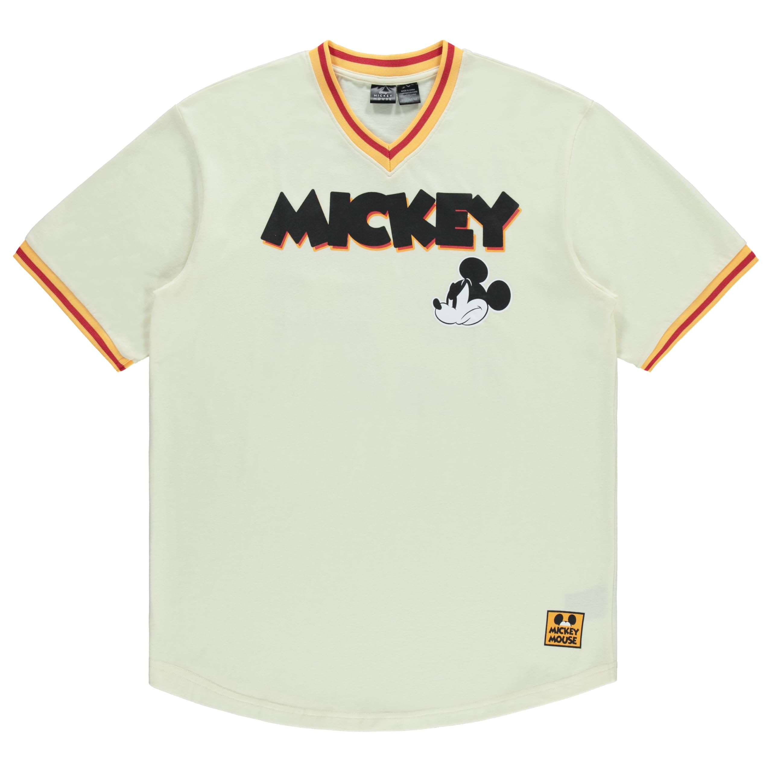 Disney Mens Mickey Mouse Baseball Jersey - Mens Classic Mickey Mouse ...