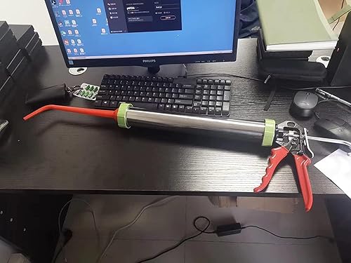 Miniatura 4 de CQHKINGHAI Boquilla de calafateo de pistola para calafatear salchichas, aplicador de boquilla de calafateo curva, herramienta de extensión de