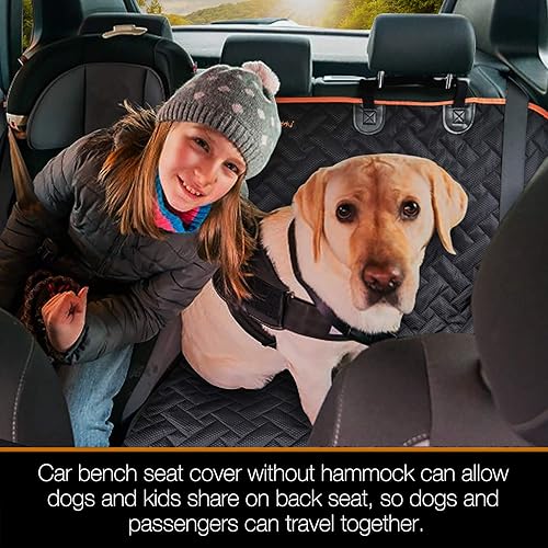 Miniatura 7 de iBuddy Bench - Funda de asiento de coche para coche, SUV, camión, impermeable, para niños, sin olor, resistente y antideslizante, para perros,