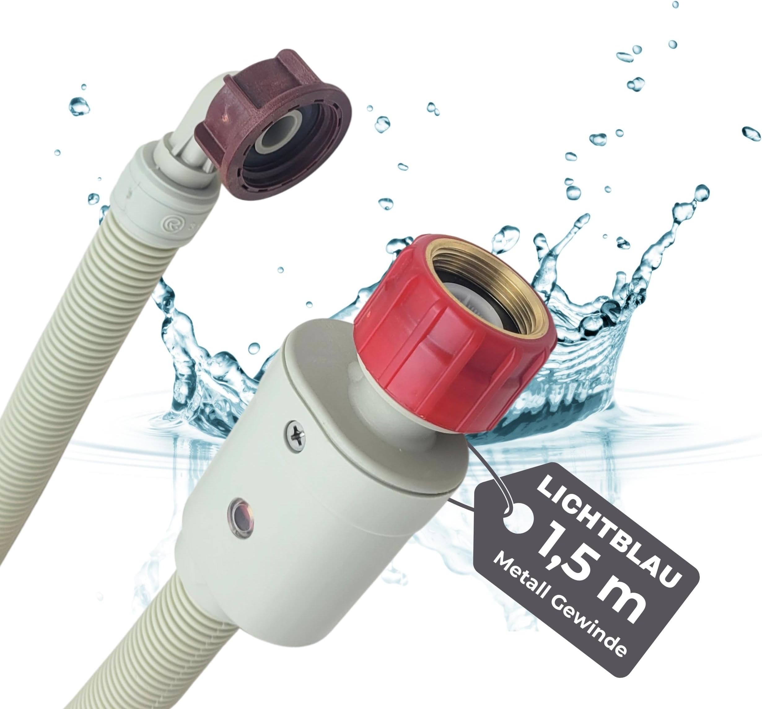 Aquastop Schlauch/Aquastop/Sicherheitszulaufschlauch für Waschmaschine und Geschirrspüler, 1,5m