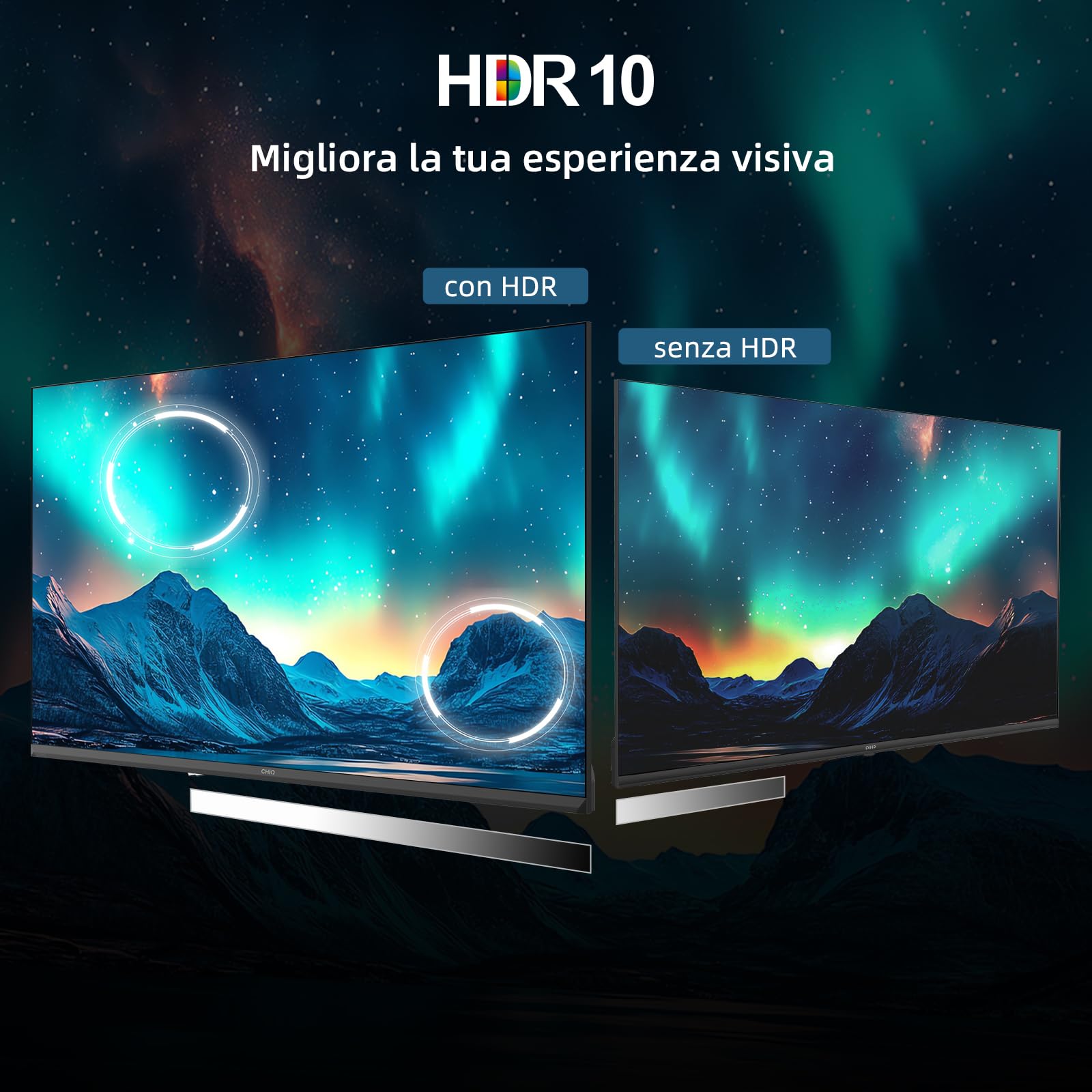 CHiQ L40FT 40" (100 cm) Full HD Smart TV, HDR10, Google TV, Dolby Audio, Chromecast, Triplo Tuner DVB-C/T/T2/S/S2