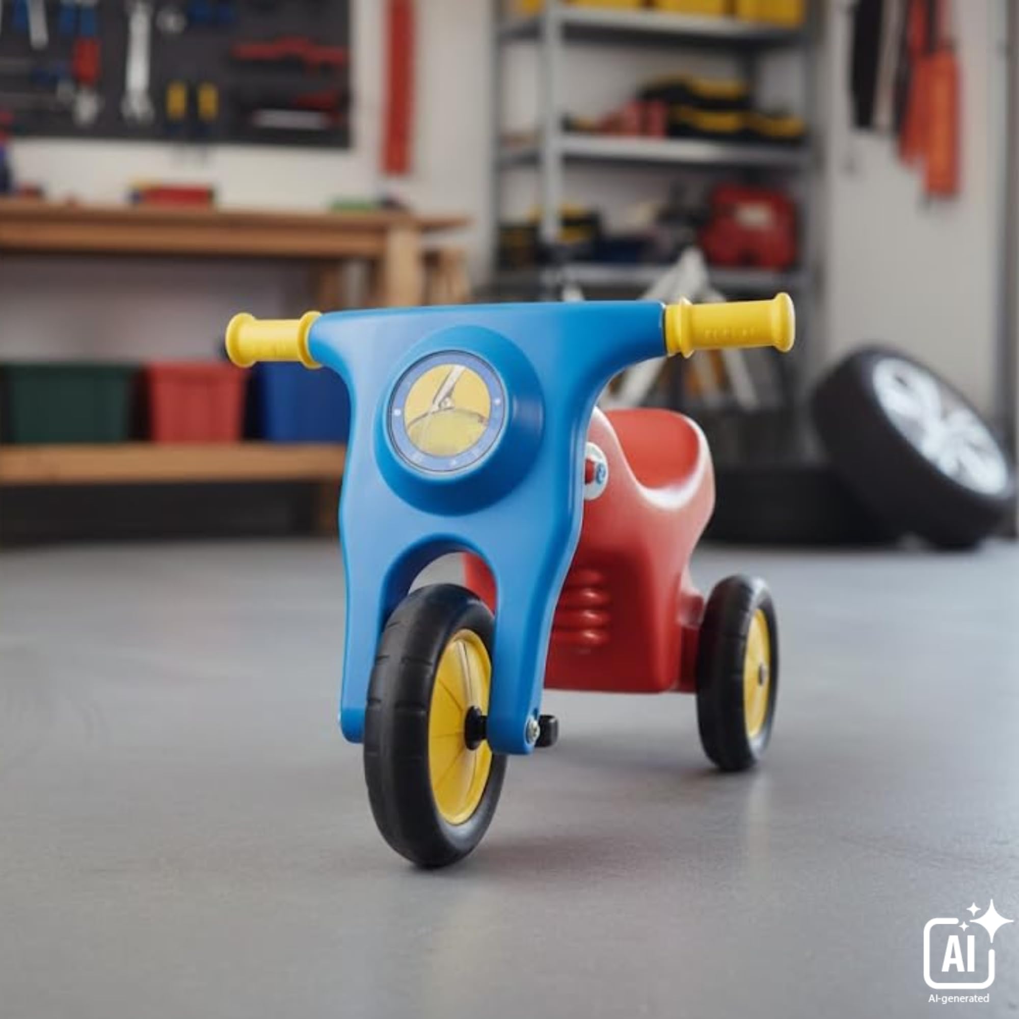 Dantoy - Klassiker - Mehrfarbig - Racer kinderfahrzeug - Laufrad ab 3 Jahre - Balance Bike - Motorisiertes Spielzeug - Kinder Scooter mit 3 Räder - Nordische Umweltzeichen - Produziert in Dänemark