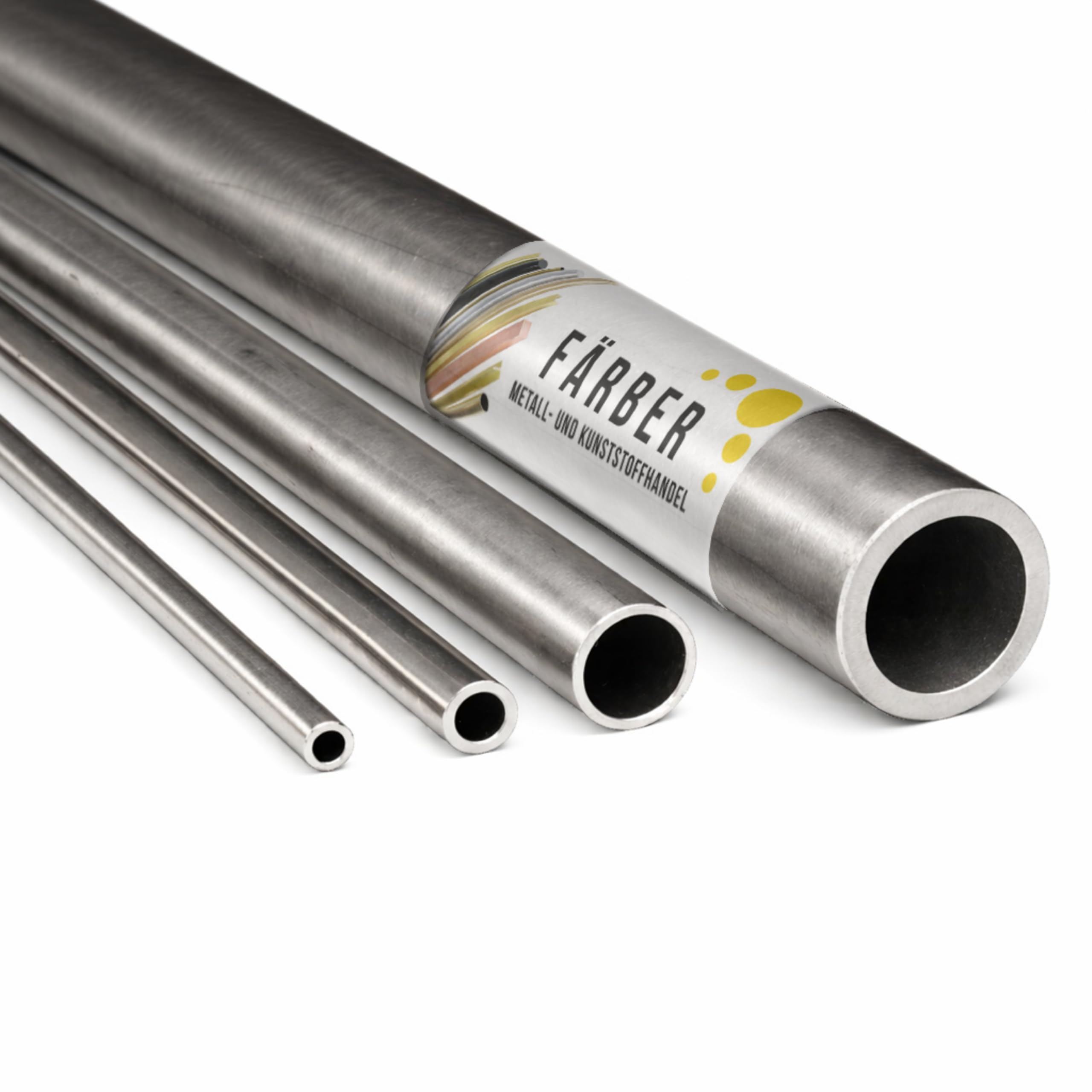Färber 1.4301 VA Edelstahlrohr nahtlos 40x4mm L=500mm Rundrohr