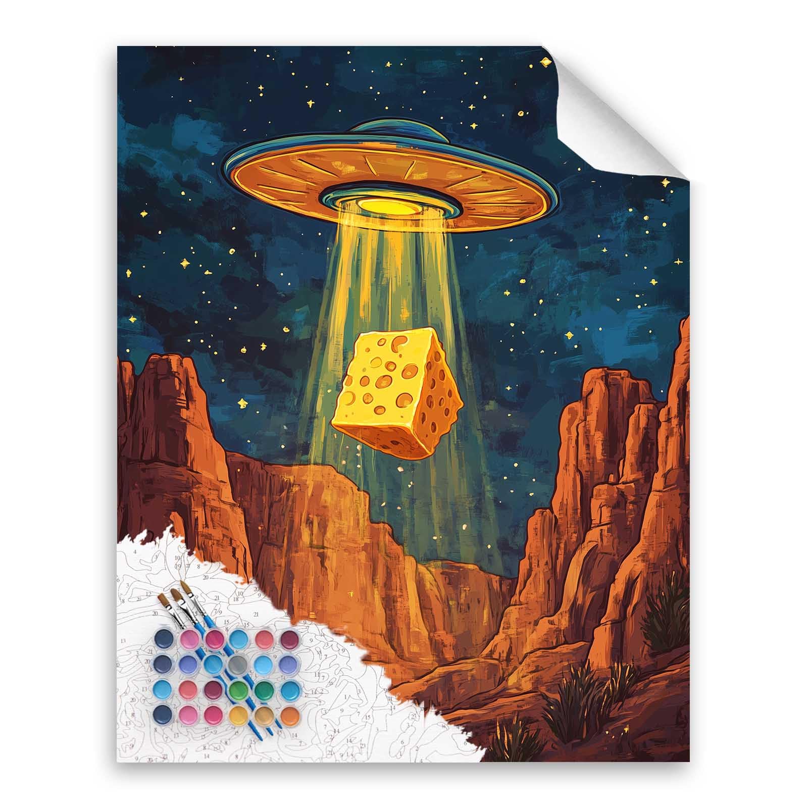 Amazon.com: UFO Paint by Number, Funny Paint by Numbers for Adults