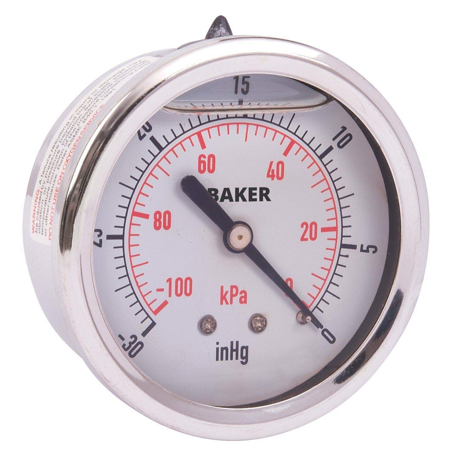 Baker AHNC-30HG Pressure Gauge, 30