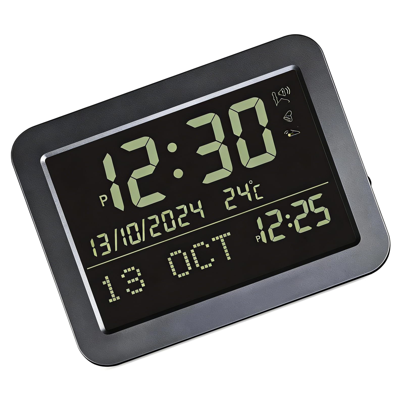 Horloge azan pour ne plus manquer les prières avec thermomètre carré