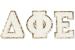 Sorority Shop Delta Phi Epsilon Chenille Letter Stickers