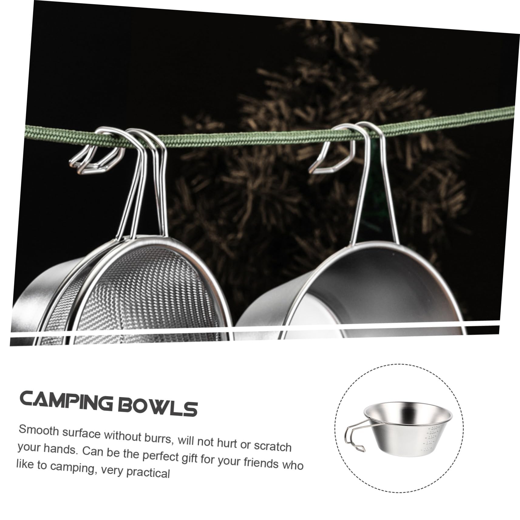 UPKOCH 3stücke Edelstahlbecher für Campingausflüge Robust und Langlebig Leicht zu Reinigen Vielseitig Einsetzbar für Outdoor-aktivitäten und Grillabende