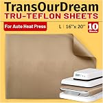 TransOurDream Iron on Heat Transfer Paper for Light T Shirts (10 Sheets 8.5x11, 3.0) Printable HTV Heat Transfer Vinyl for Inkjet & LaserJet Printer Iron On transfers for T Shirts (TRANS-L3-1-10) | transfer paper for fabrics,works for inkjet and lase