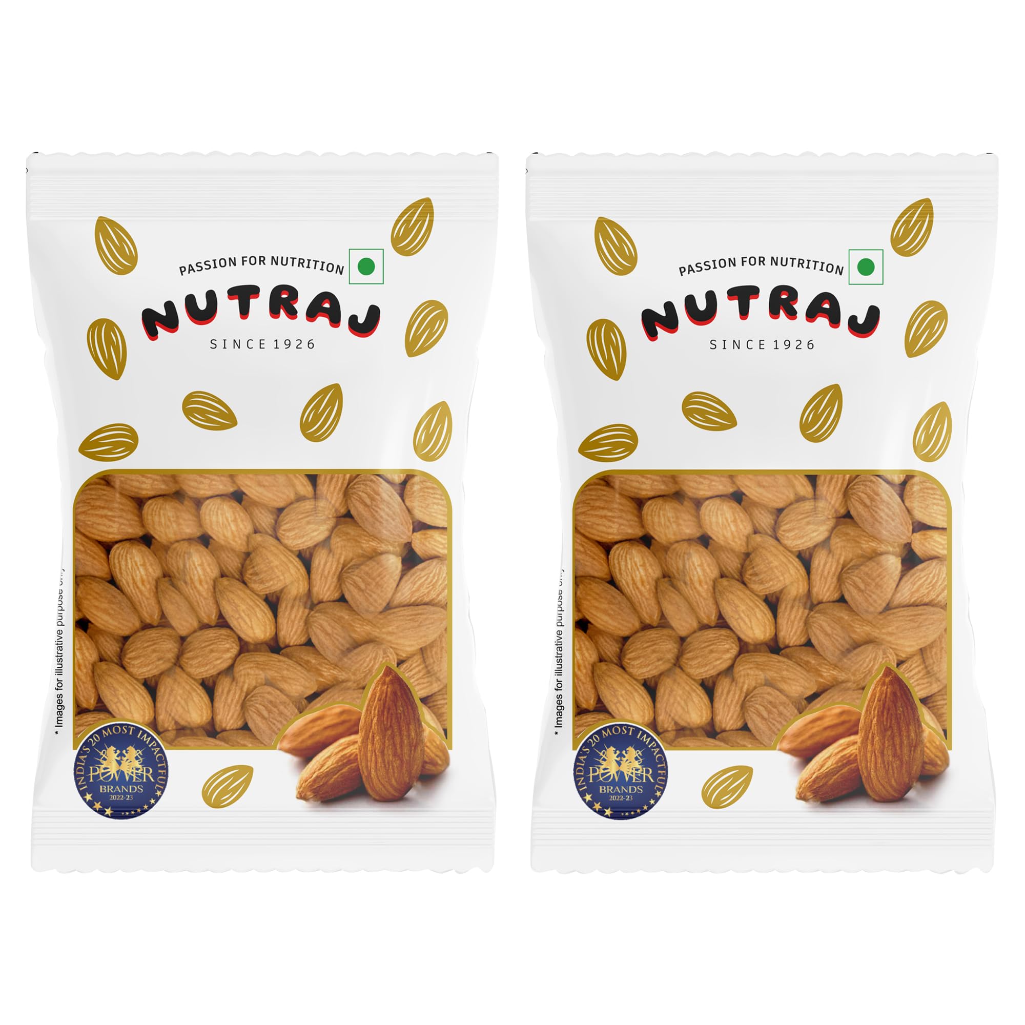 Nutraj California Almonds 400g (200g x 2) | Nutritious & Delicious | Badam Giri | High in Fiber | Rich in Vitamin E & Manganese | Dry Fruits | Whole Badam (B0CKHVHYLG) Amazon Price History, Amazon Price Tracker