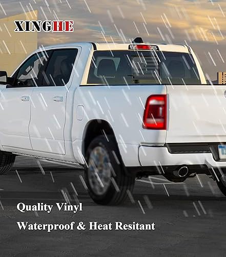 Miniatura 3 de Calcomanías para Toyota Tacoma 2005-2015, calcomanías de bandera estadounidense para ventana trasera de camión, calcomanías de bandera de Estados