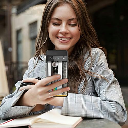 Miniatura 7 de Funda para Google Pixel 6 Pro con ranura para tarjetero, funda de piel sintética, doble cierre magnético y cubierta duradera a prueba de golpes,