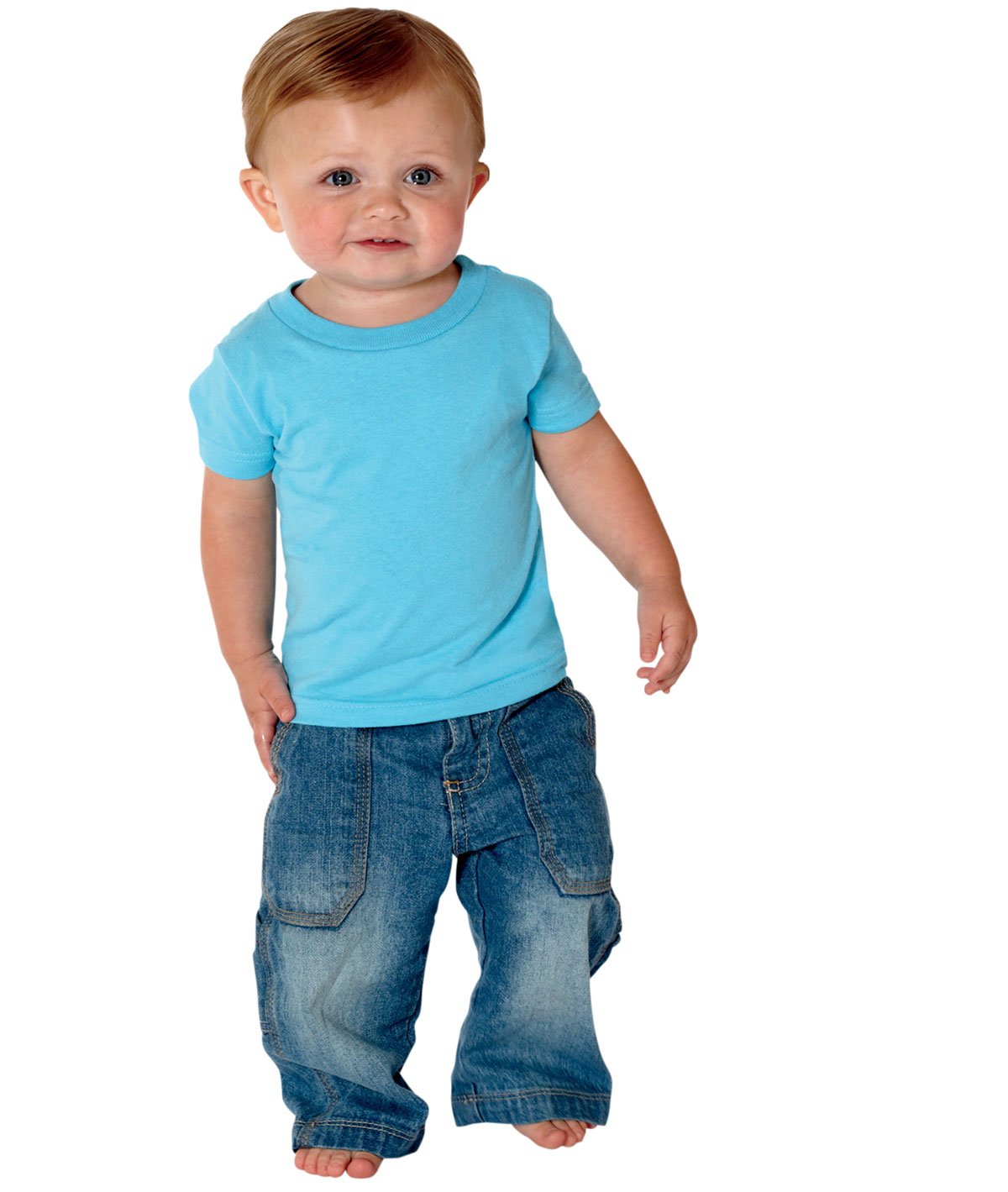 Rabbit Skins Infants'5.5 Oz. Short-Sleeve Jersey T-Shirt, 6MOS, Lavender