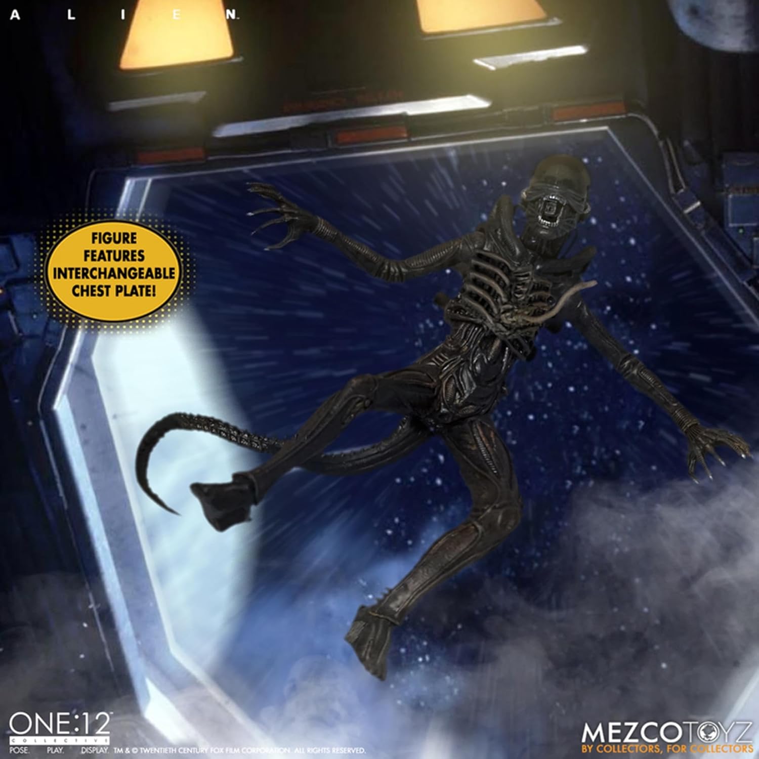 Mezco Alien One:12 Collective Deluxe Action Figure Alien Multicoloured 100% Plastic