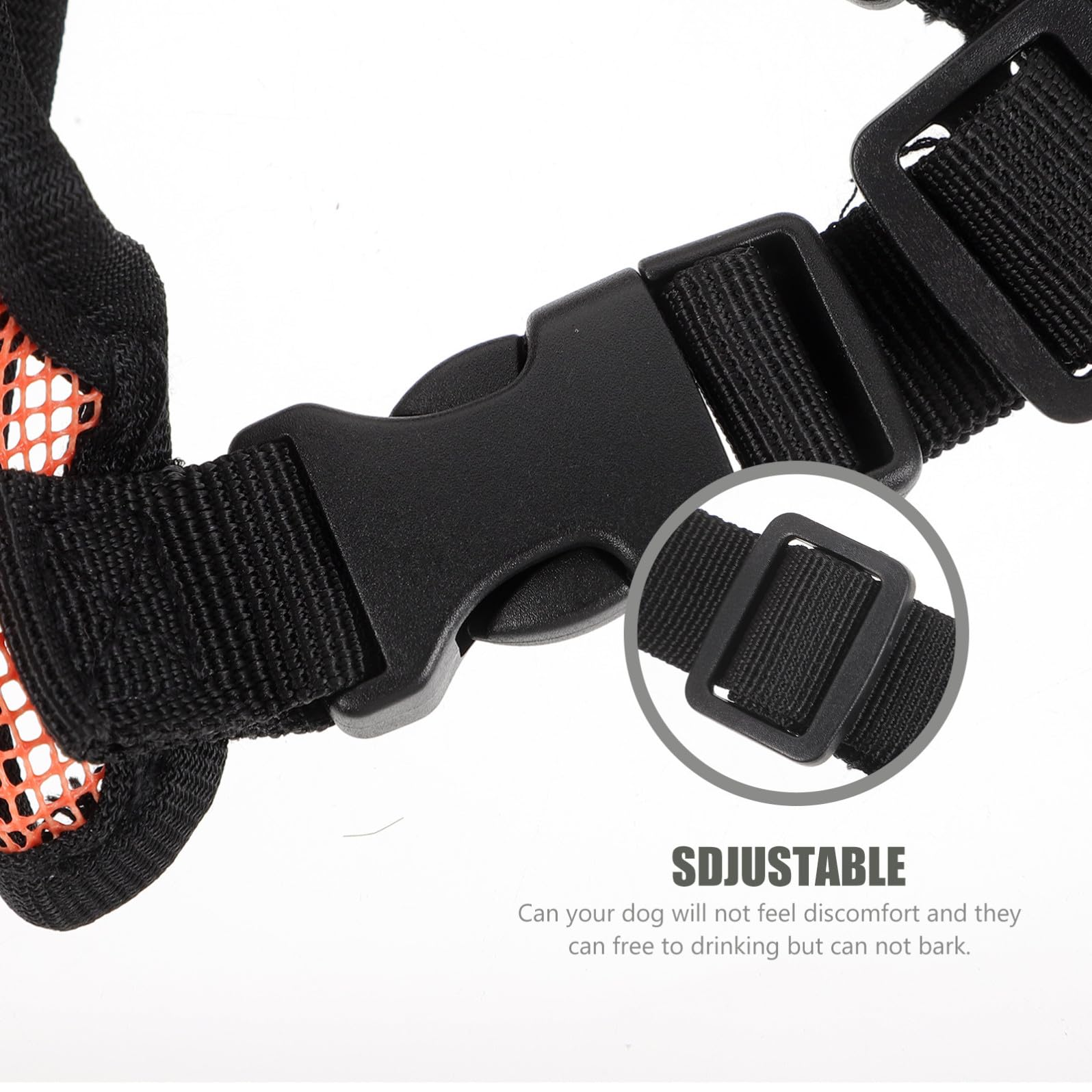 Mipcase 4pièces Muselière Respirante pour Chiens Muzzle Ajustable pour Chiens De Moyenne Confortable Et Durable Accessoire Anti-aboiement pour Bulldog Et Autres Races