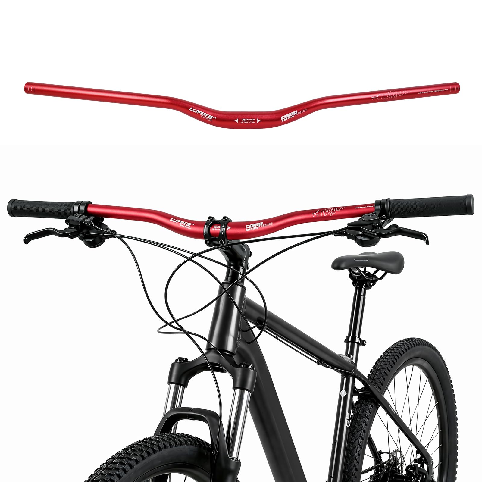 WAKE Fahrradlenker 31.8MM MTB Lenker Aluminiumlegierung Mountainbike Lenker Riser Bar fahrrad lenker für Rennrad MTB 720MM