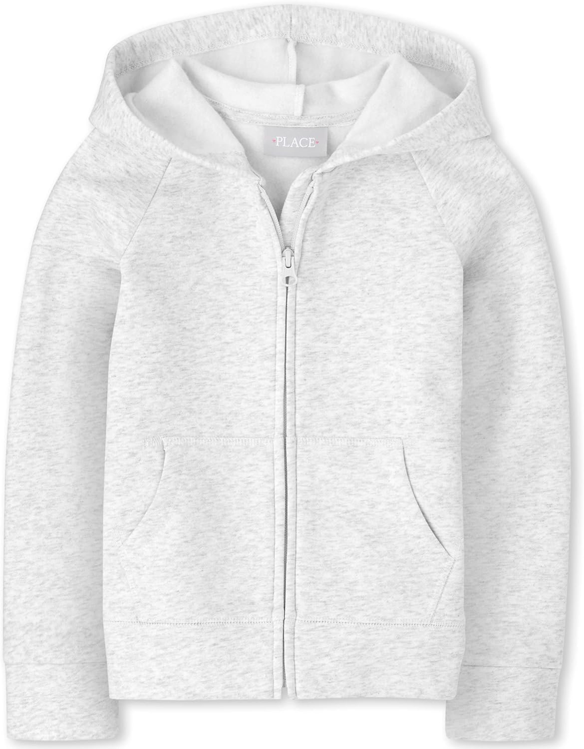 The Children’s Place Girls’ Uniform French Terry Zip Up Hoodie
