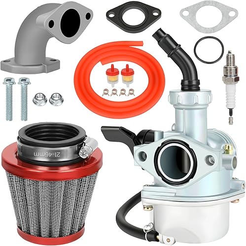 YOXUFA Kit de filtro de aire de carburador PZ22 de 0.866 in para 125cc 110cc Pit Dirt Bike ATV XR CRF50 SSR 70cc TaoTao DB14 DB24 Coolster Apollo