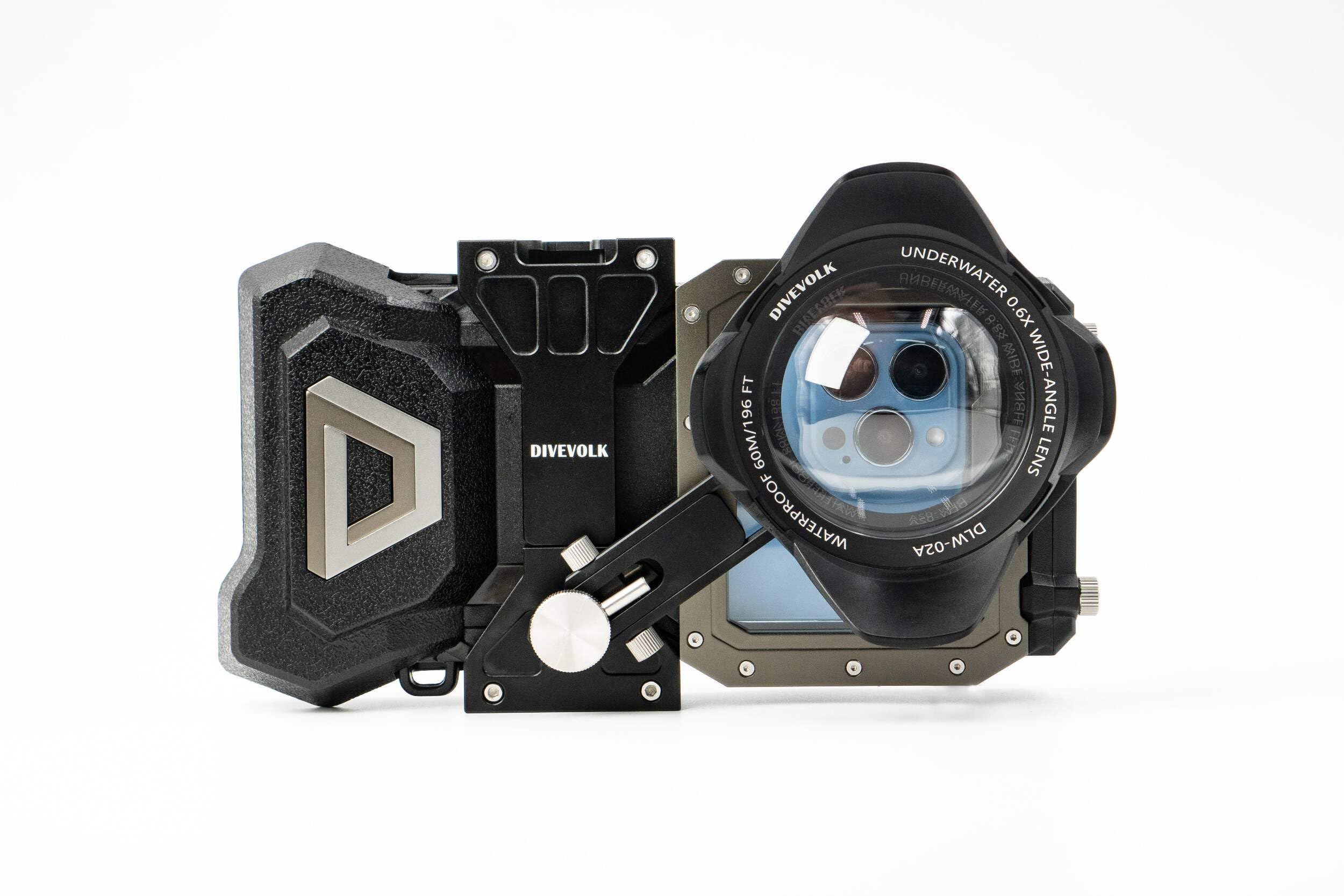 Obiettivo Grandangolare Subacqueo X0.6 Con Attacco 67mm Per Action Cam E Custodie DIVEVOLK – Cupola In Policarbonato