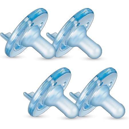 Philips Avent Super Soothie Pacifier, Blue, 3+ Months, 4 Pack, ‎SCF192/46