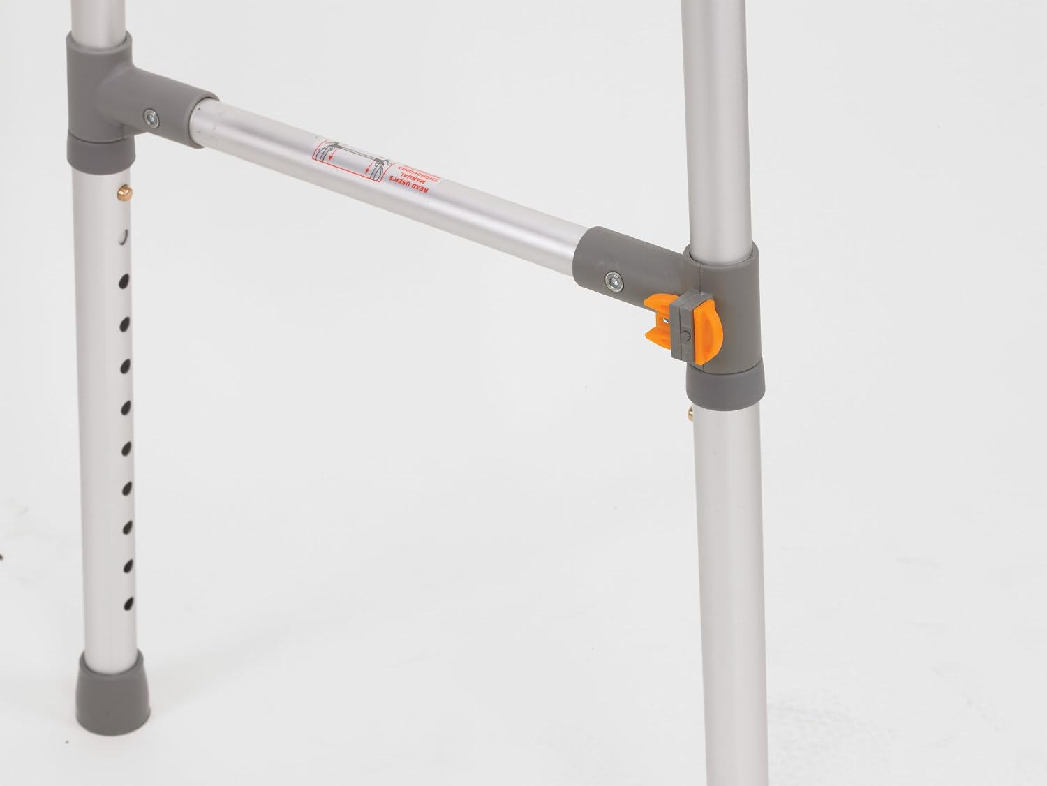 Drive Medical Two Button Folding Universal Walker with 5" Wheels
