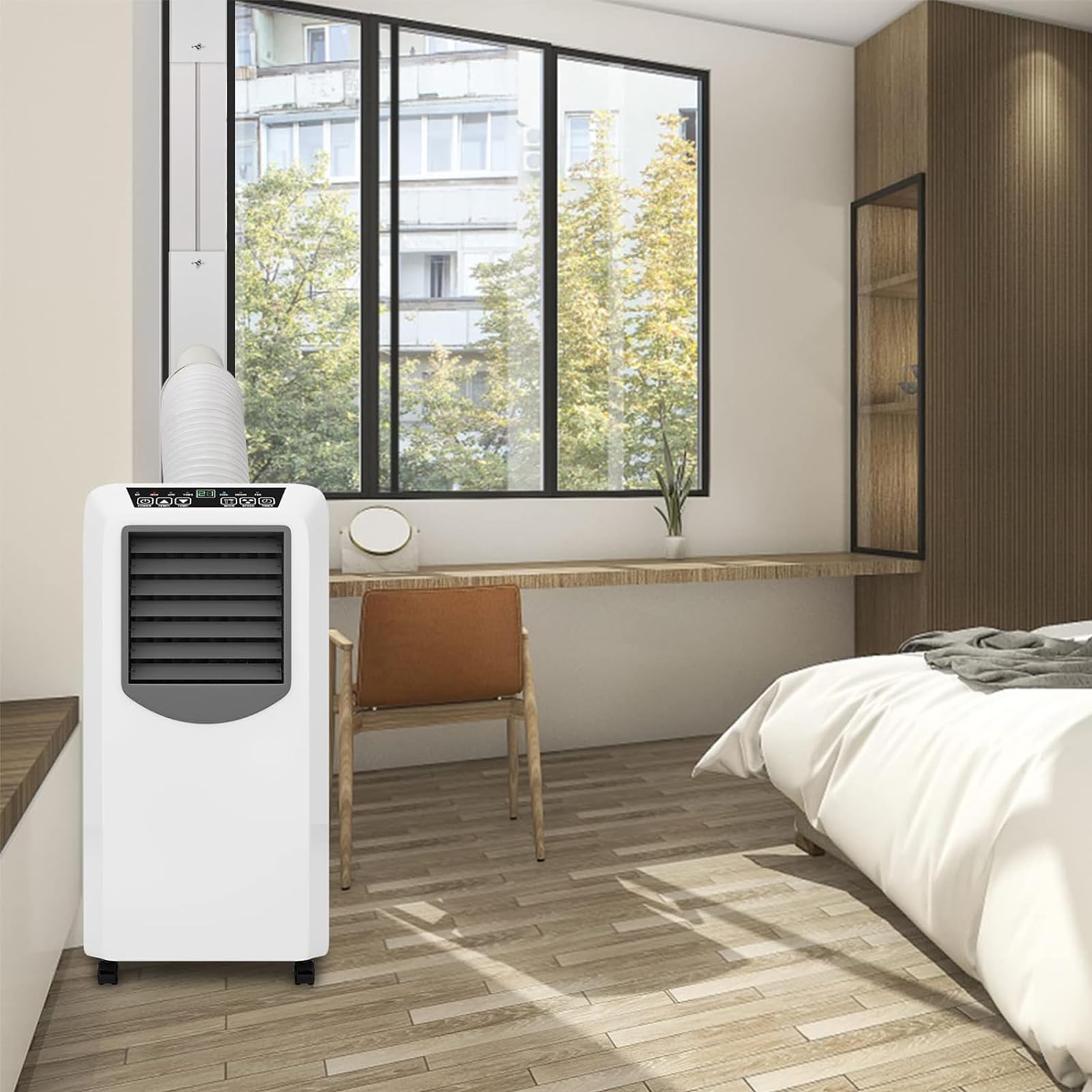 4 pezzi Condizionatore Guarnizione per Finestre,Climatizzatore Portatile Guarnizione,Kit di Tenuta Universale per Aria Condizionata Portatile,Guarnizione per Finestra con Kit Adattatore per Finestra