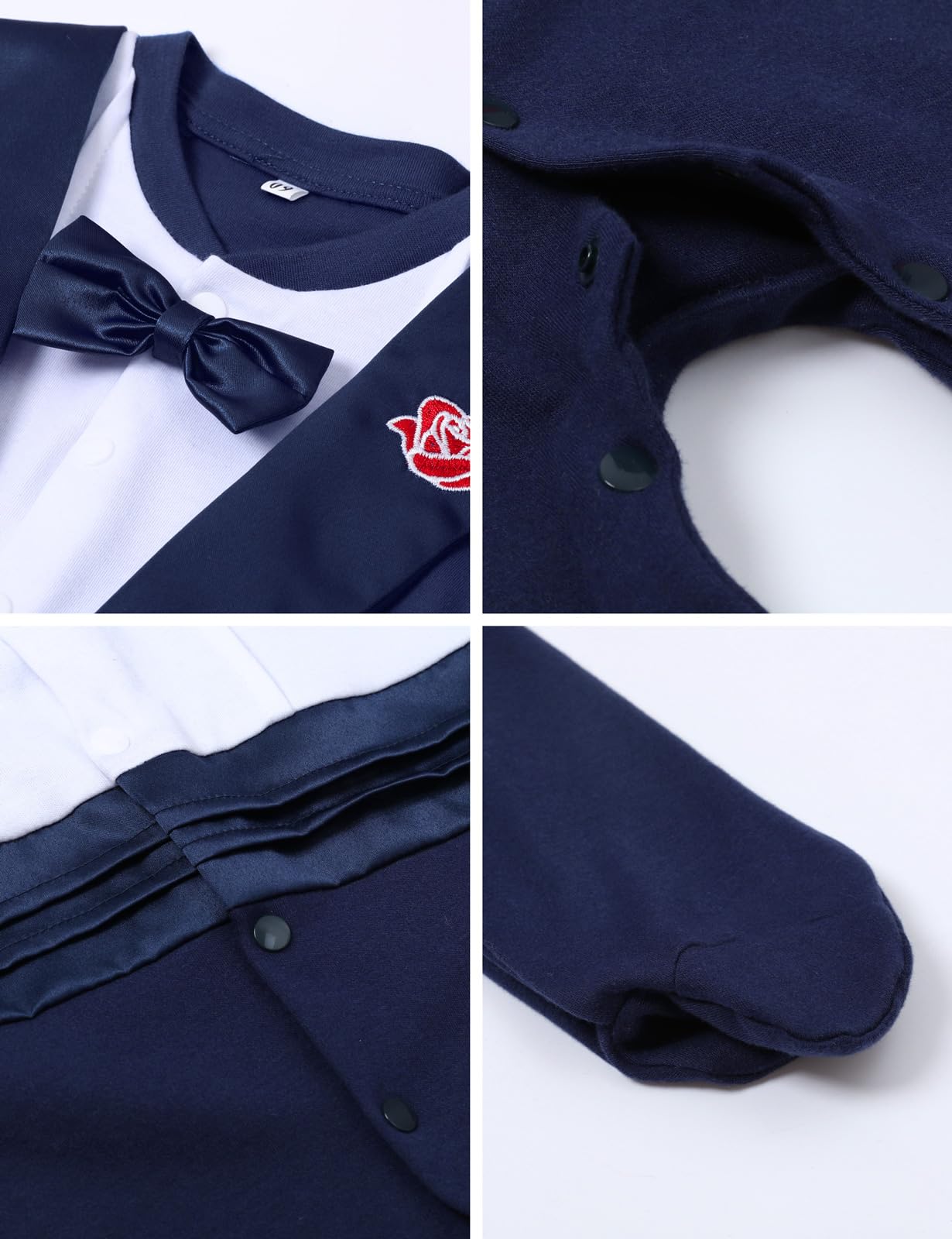 mintgreen Bébé Garçon Gentleman Mariage Avec Nœud Papillon Ensembles