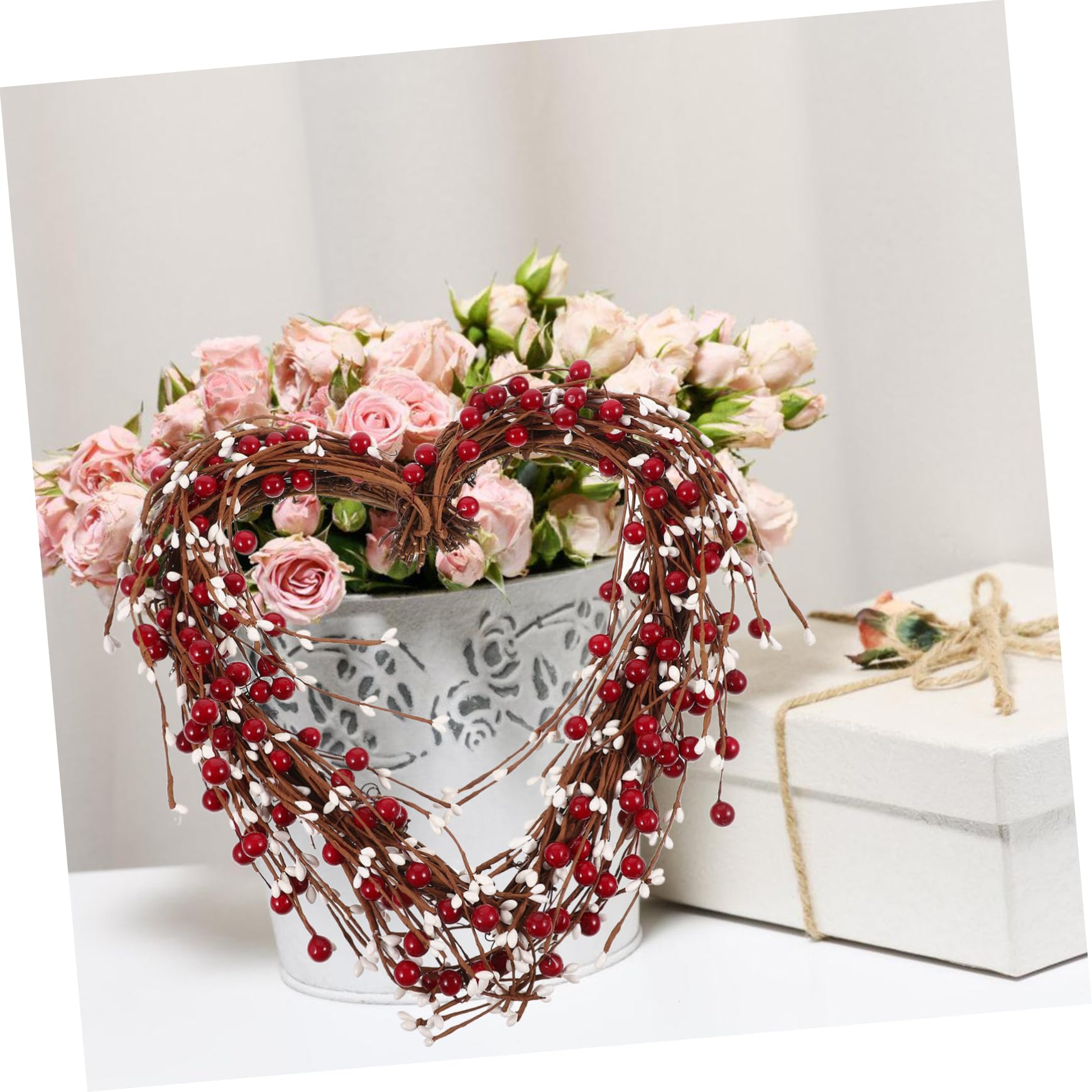 Guirnalda De Espuma En Forma De Corazón De Simulada Decoración para Puerta De Entrada