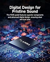 Vista 5 de FLAMMA FC05 Mini pedal de modulación con brida de coro Trémolo Phaser Vibrato Rotary Liquid Autowah Stutter Ring LowBit