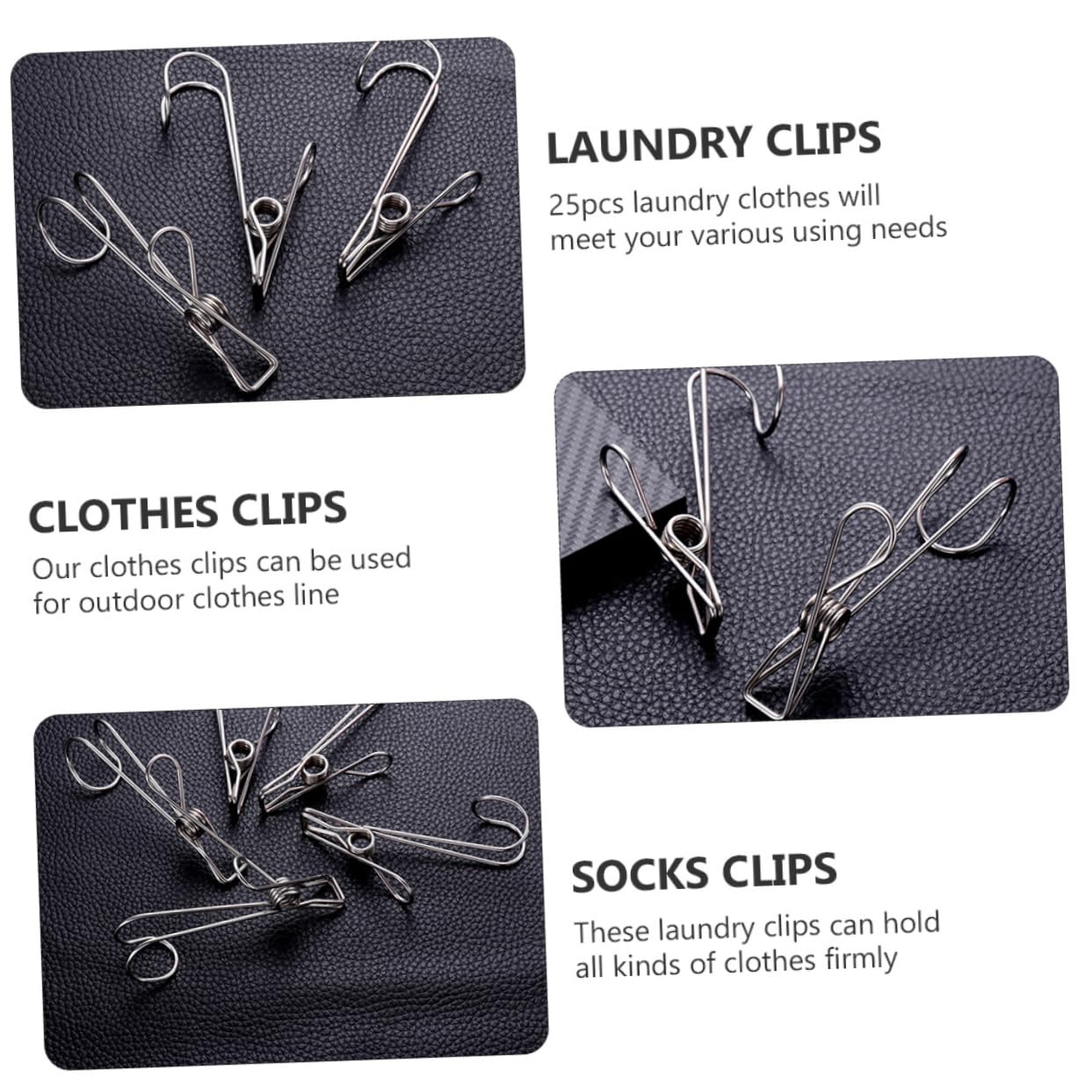 POPETPOP 2sätze Edelstahl Wäscheklammern Mit Feder rutschfeste Aufhänger Für Kleidung Socken Und Handtücher Für Wäsche Garten Bad Und Küche