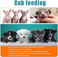 Vista 8 de Caja de incubadora de mascotas para perro, criador de mascotas grande para perros con calefacción, incubadora inteligente para cachorros, caja