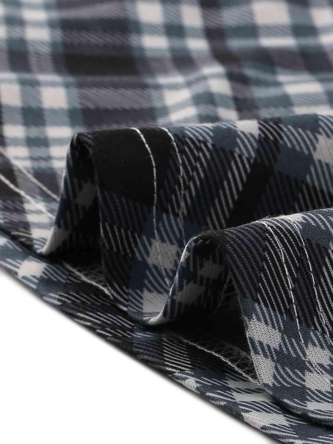 Allegra K Women's Peter Pan Collar Contrast Color Button Decor A-Line Preppy Plaid Mini Dress - Image 6