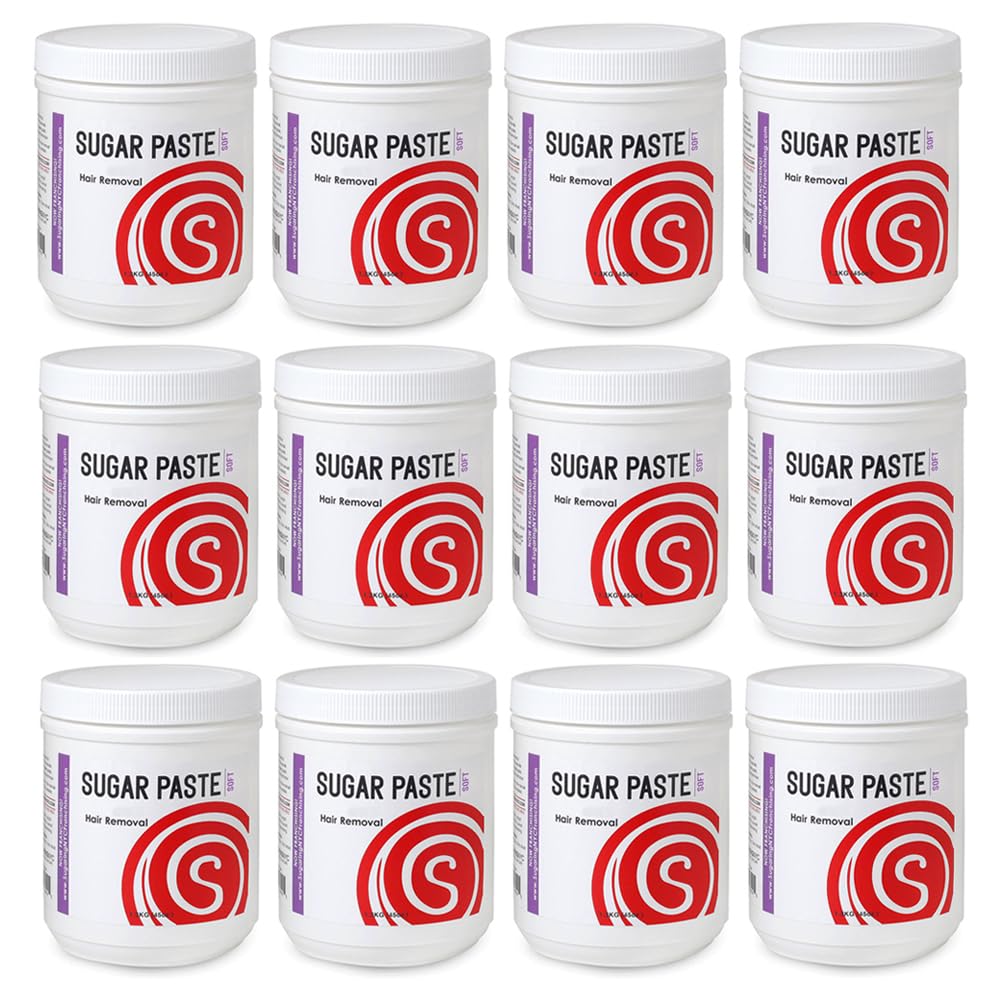 [SOFT] Sugaring NYC Wholesale Sugaring Paste Package of 12 Soft, 45oz Jars