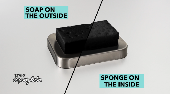 Amazon.com : Daily Concepts + Esponjabon Multi-Functional Soap Sponge  (Charcoal) : Beauty & Personal Care