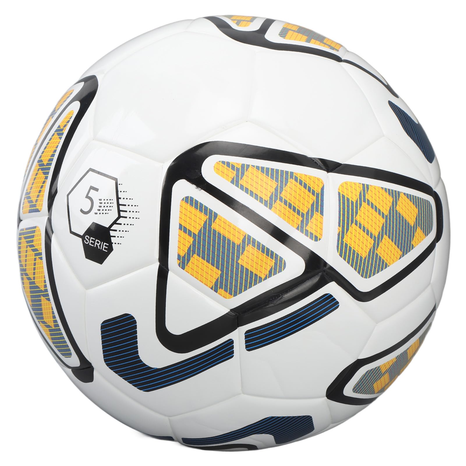 Pallone da calcio in materiale PU a prova di perdite per allenamenti indoor e outdoor, bianco