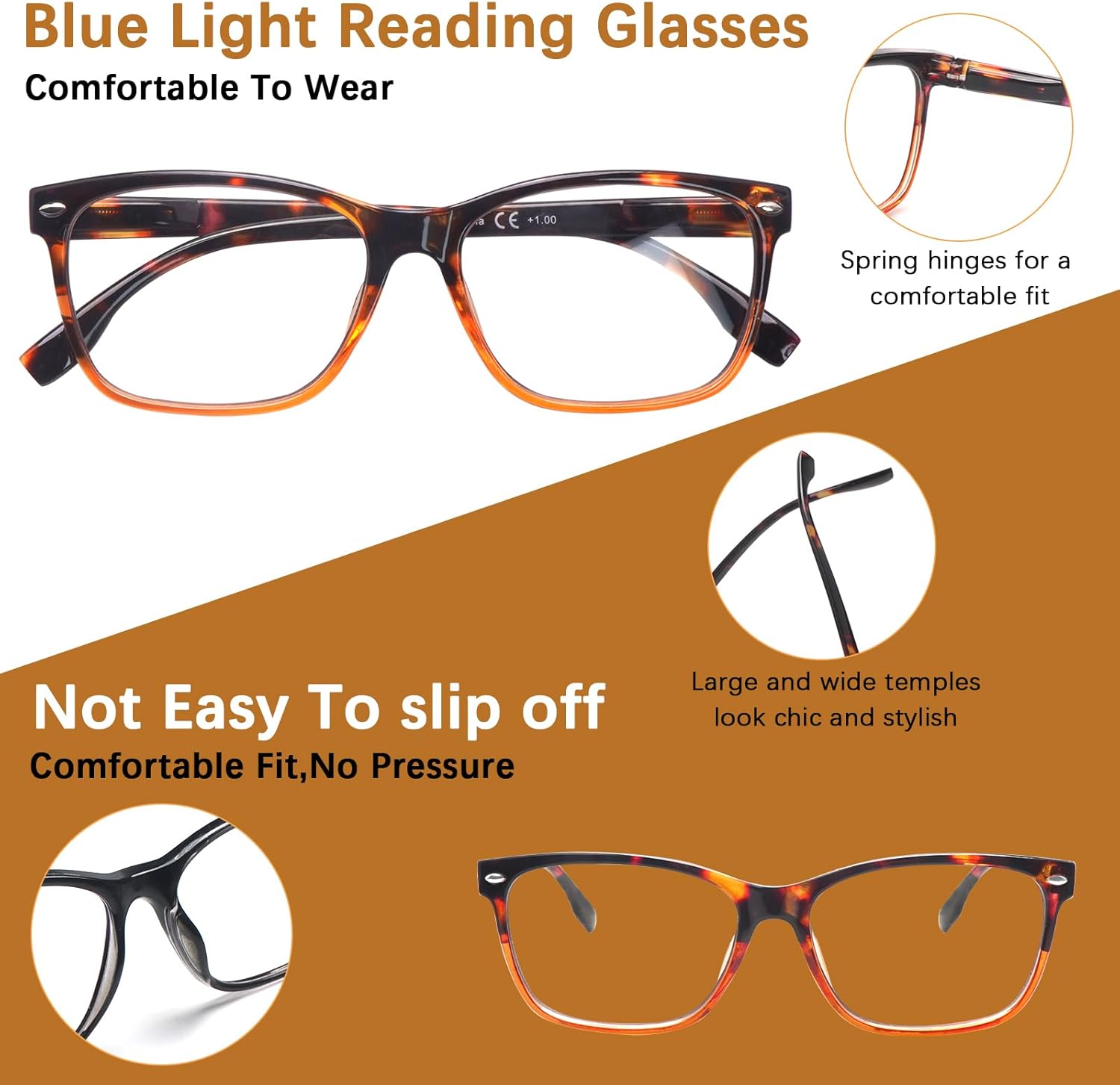 CLASAGA Progressive Multifocal Reading Glasses for Women Photochromic Gray Sunglasses Blue Light Blocking Computer Readers - Image 5