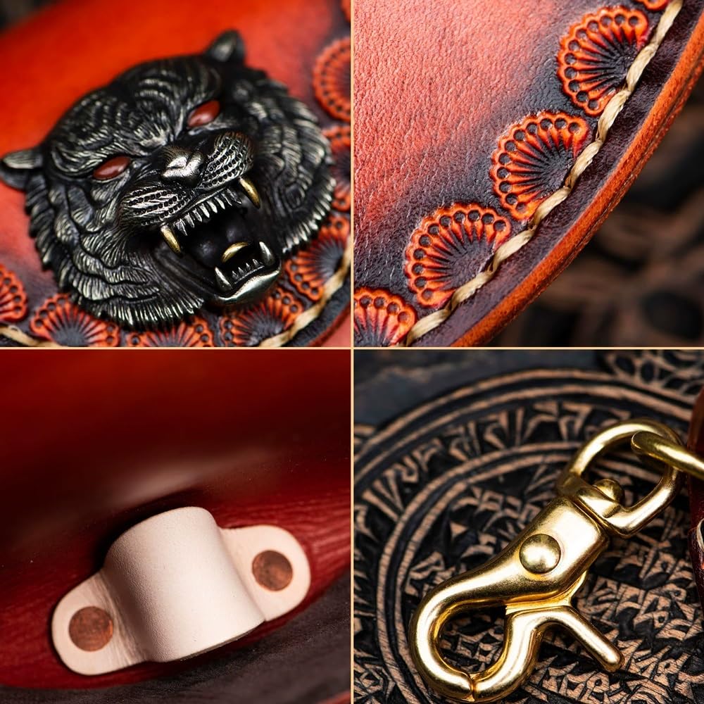 Skórzane etui na okulary w stylu retro, przenośne etui na okulary, skórzane, odporne na nacisk, poziome etui na okulary ochronne, etui podróżne na okulary przeciwsłoneczne (Grey : A, Size : S)
