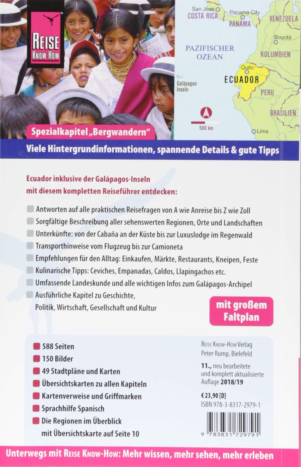 Reise Know-How Reiseführer Ecuador mit Galápagos (mit großem Faltplan)
